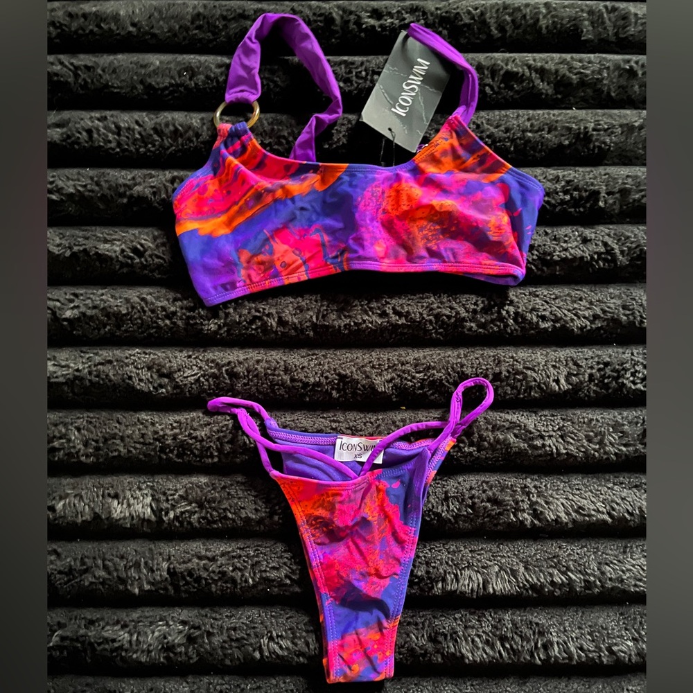 Two tone bikini set